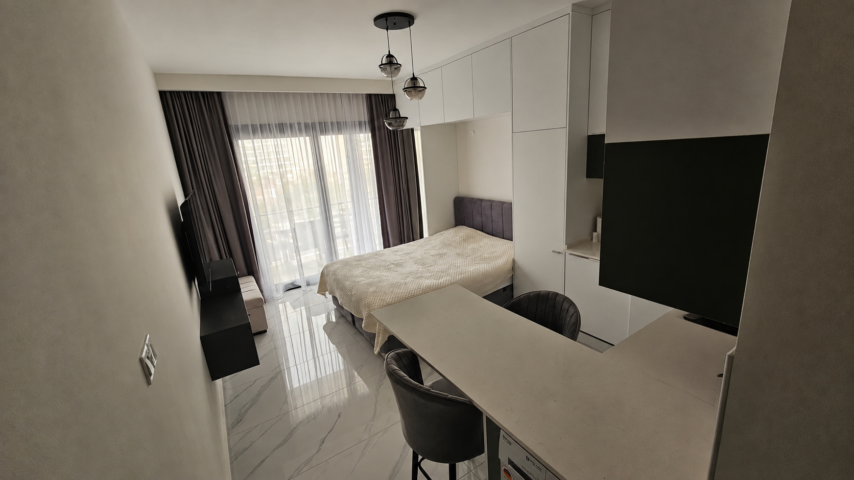 Long Beach Riverside Life Residence’ta Full Eşyalı 1+0 Daire görsel 7