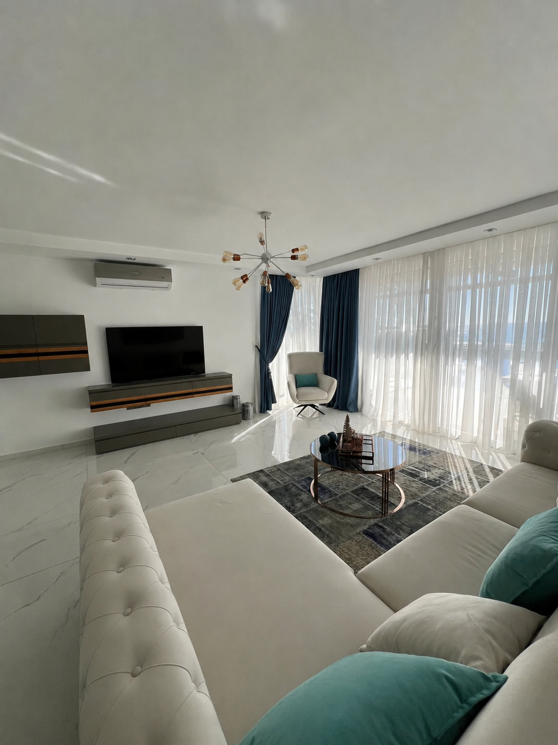 İskele Boğaz Four Seasons Life 1’de Deniz Manzaralı Satılık 3+1 İkiz Villa görsel 11